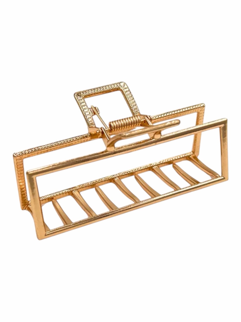 Gold Rectangular Claw Clip